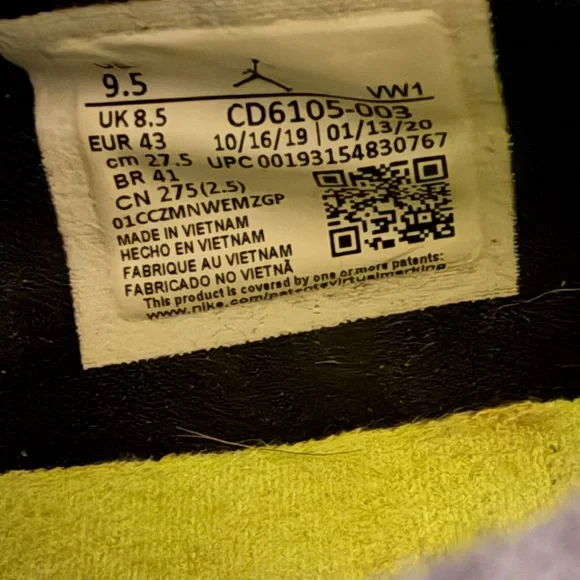 Jordan Air Max 200 Black & Electric Green Size 9.5M - Picture 10 of 12